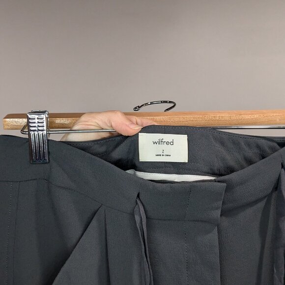Aritzia Wilfred Allant Pants Charcoal Grey Size 2 - Picture 4 of 4
